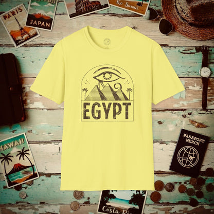 Eye Over Egypt T-Shirt Cornsilk / S