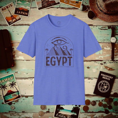 Eye Over Egypt T-Shirt Heather Royal / S