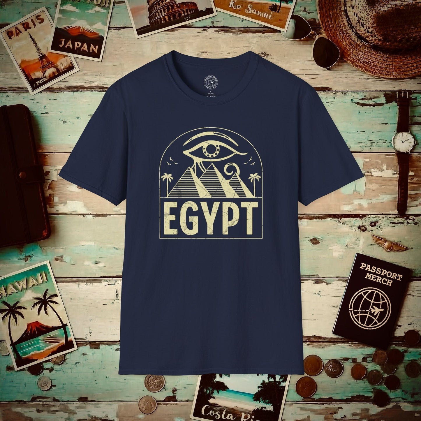 Eye Over Egypt T-Shirt Navy / S