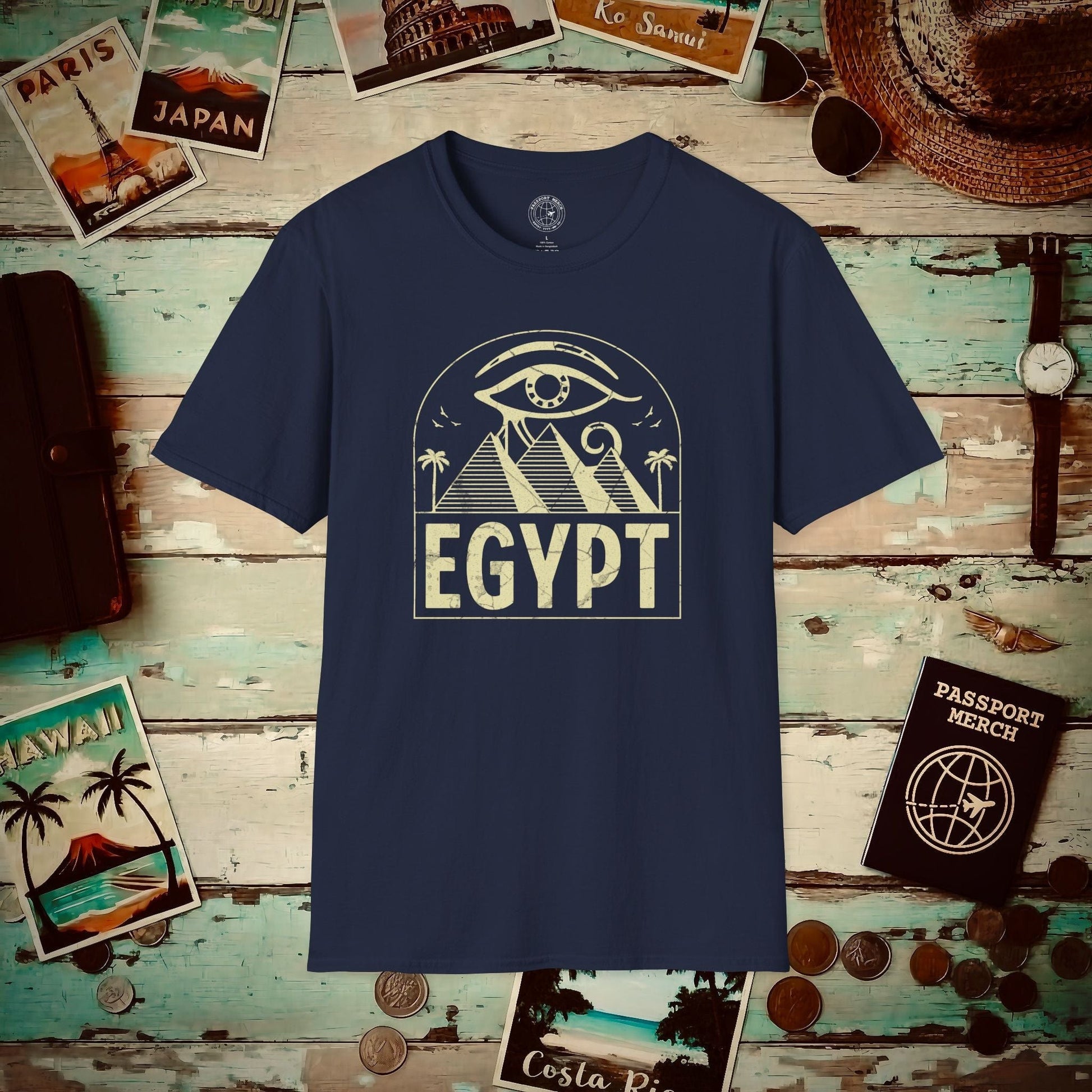 Eye Over Egypt T-Shirt Navy / S