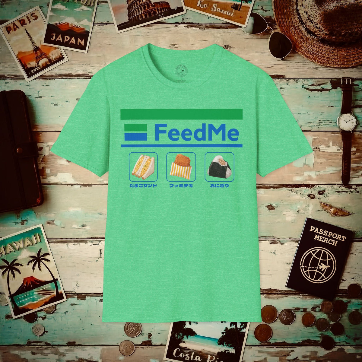 FamilyMart = FeedMe, Japan T-Shirt Heather Irish Green / S