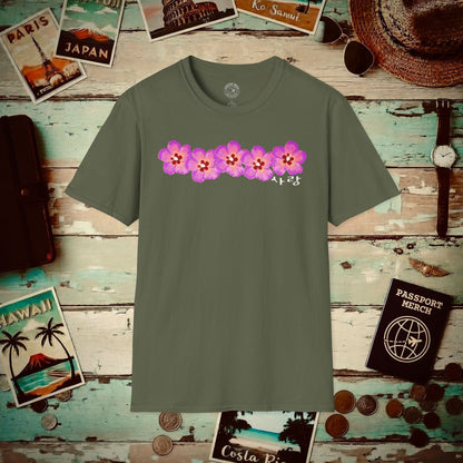 Five Pink Mugunghwa, Korea T-Shirt Military Green / S