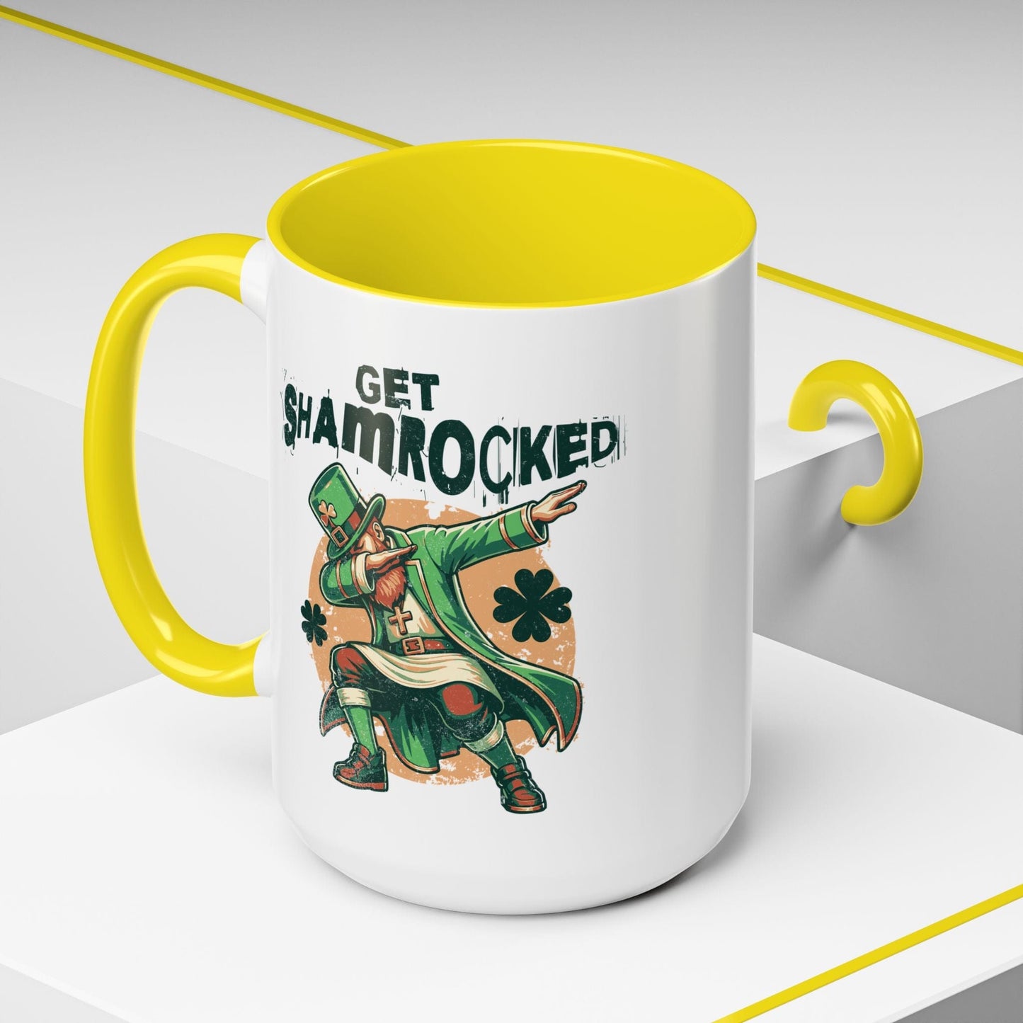 Get Shamrocked, Ireland 15oz Mug Yellow / 15oz