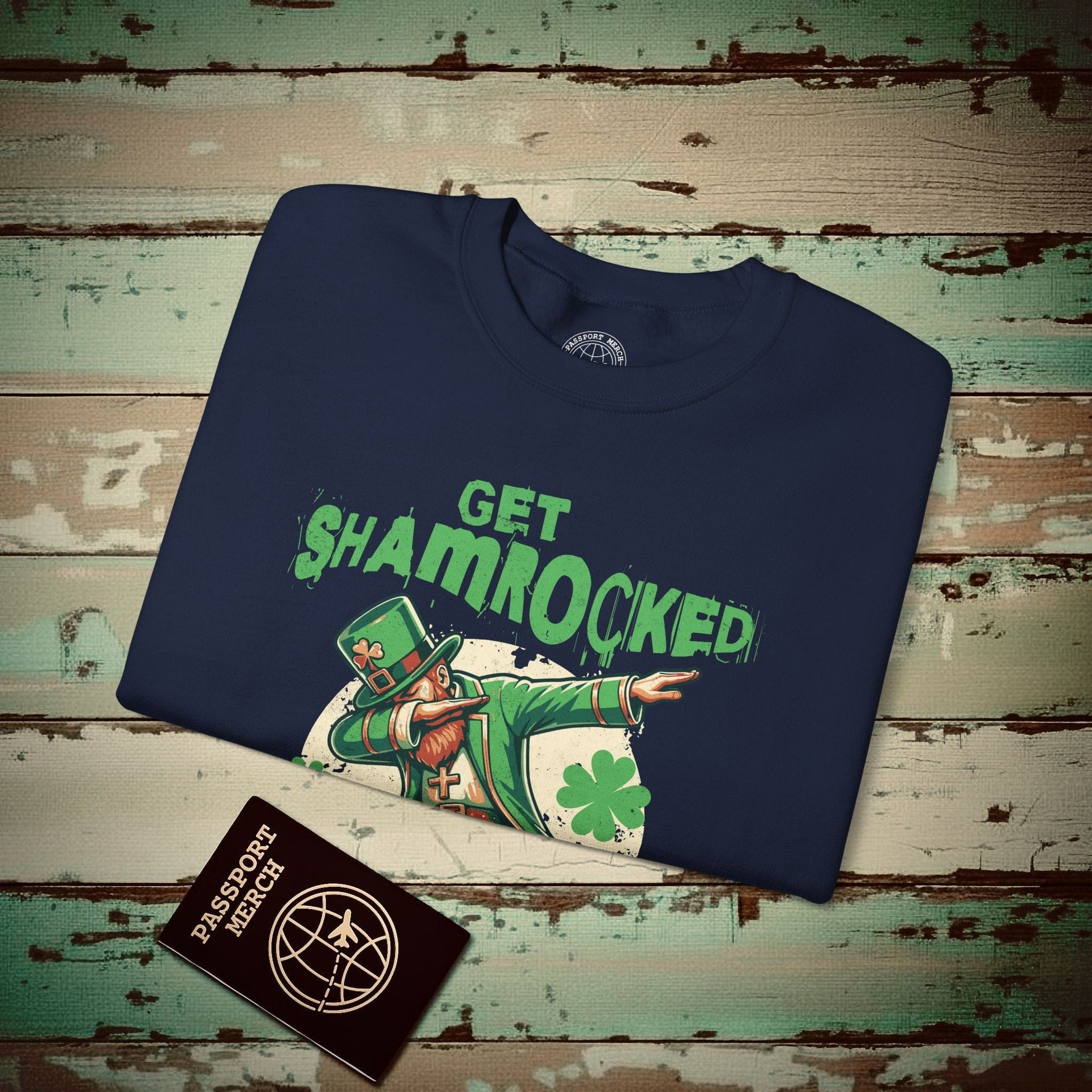 Get Shamrocked, Ireland Crewneck Navy / S