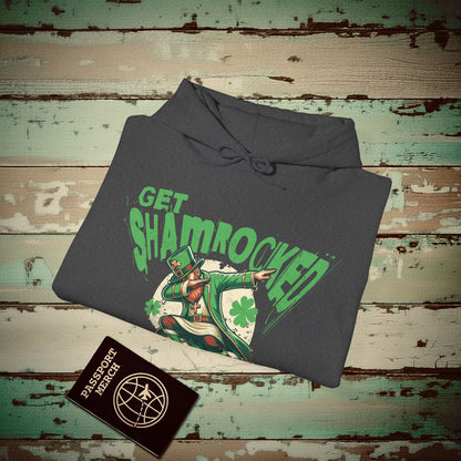 Get Shamrocked, Ireland Hoodie Dark Heather / S