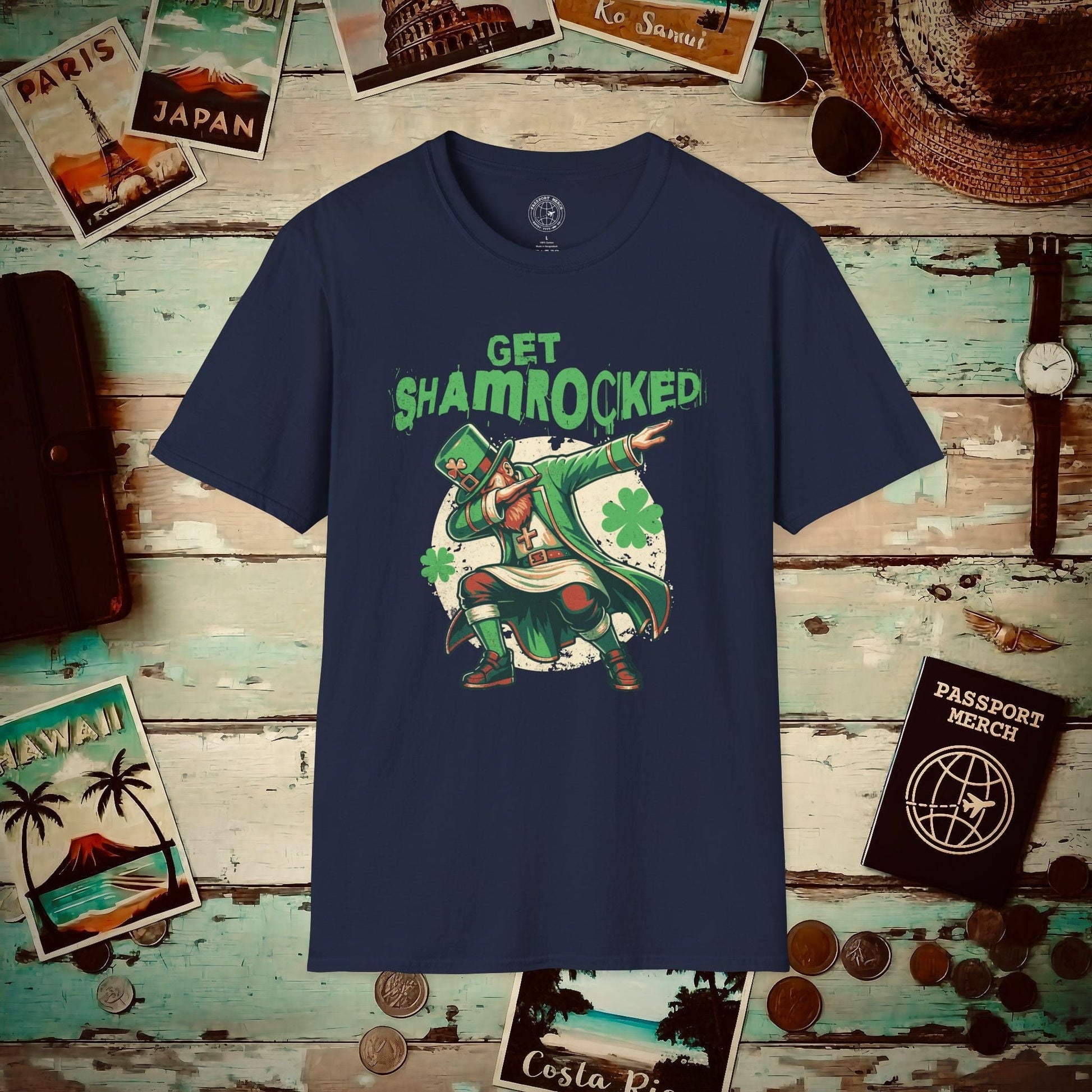 Get Shamrocked, Ireland T-Shirt Navy / S