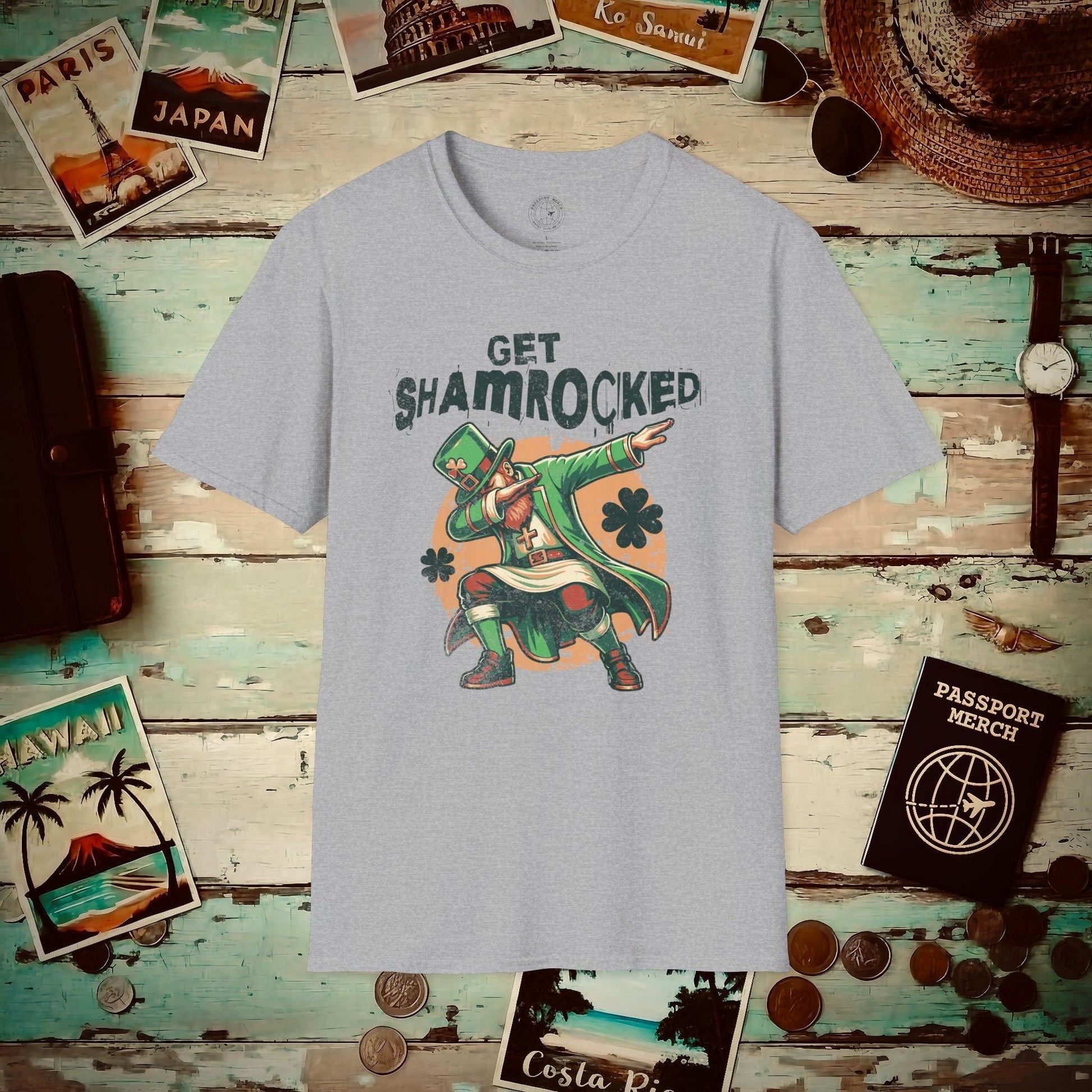 Get Shamrocked, Ireland T-Shirt Sport Grey / S