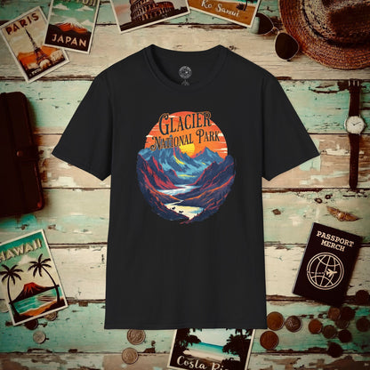 Glacier National Park, Montana T-Shirt Black / S