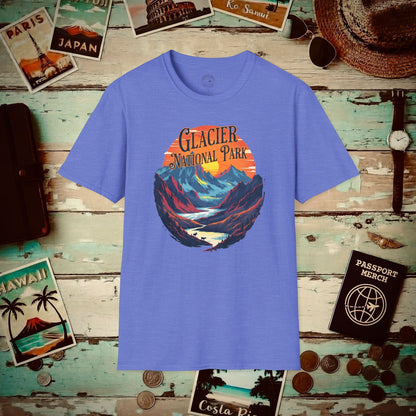 Glacier National Park, Montana T-Shirt Heather Royal / S