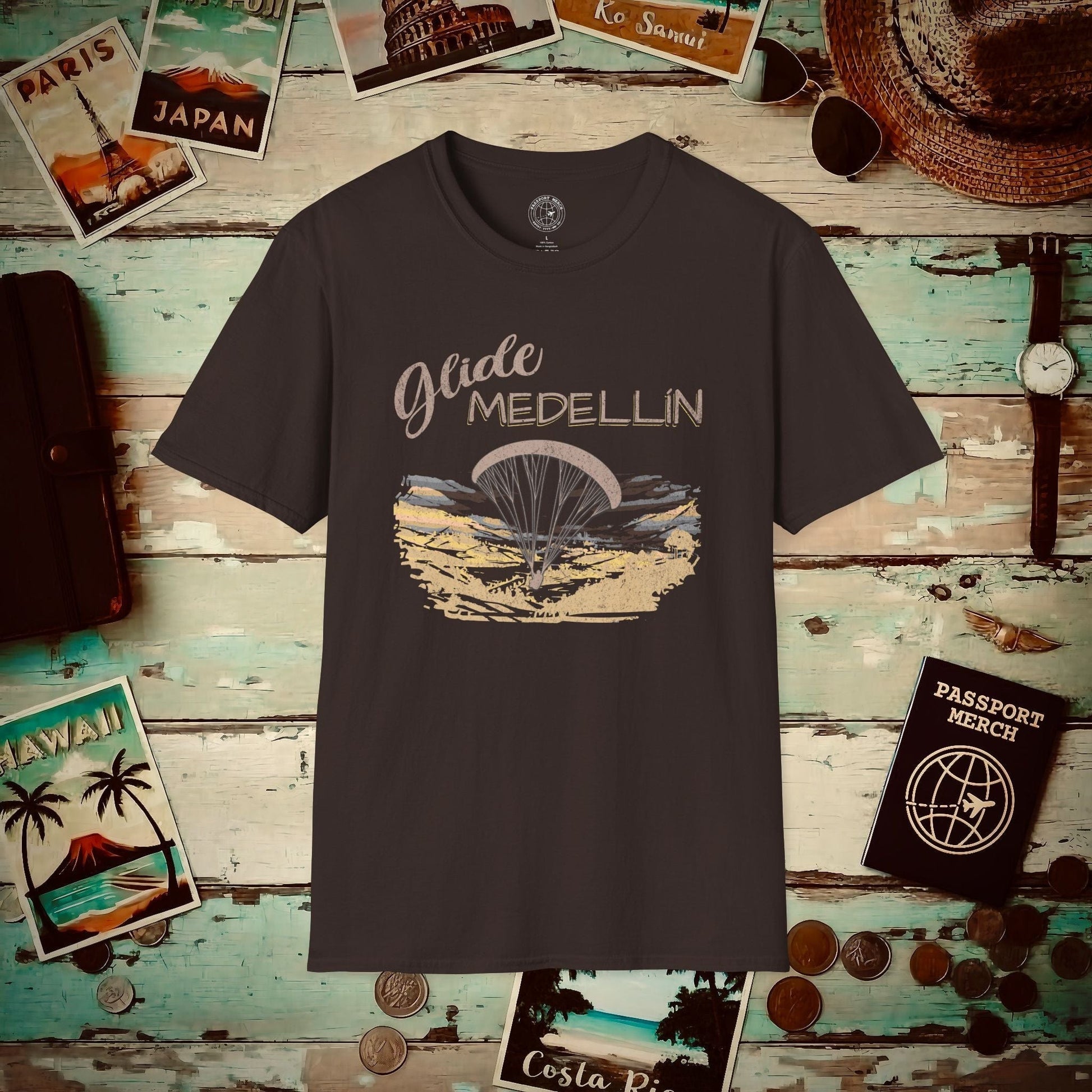 Glide Medellín, Columbia T-Shirt Dark Chocolate / S