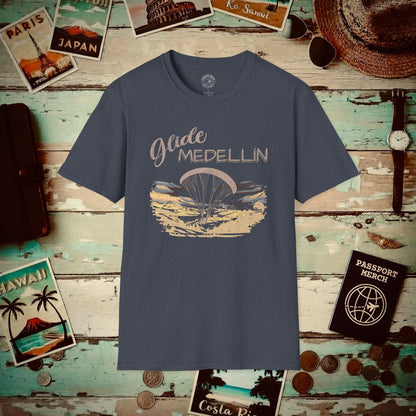 Glide Medellín, Columbia T-Shirt Heather Navy / S