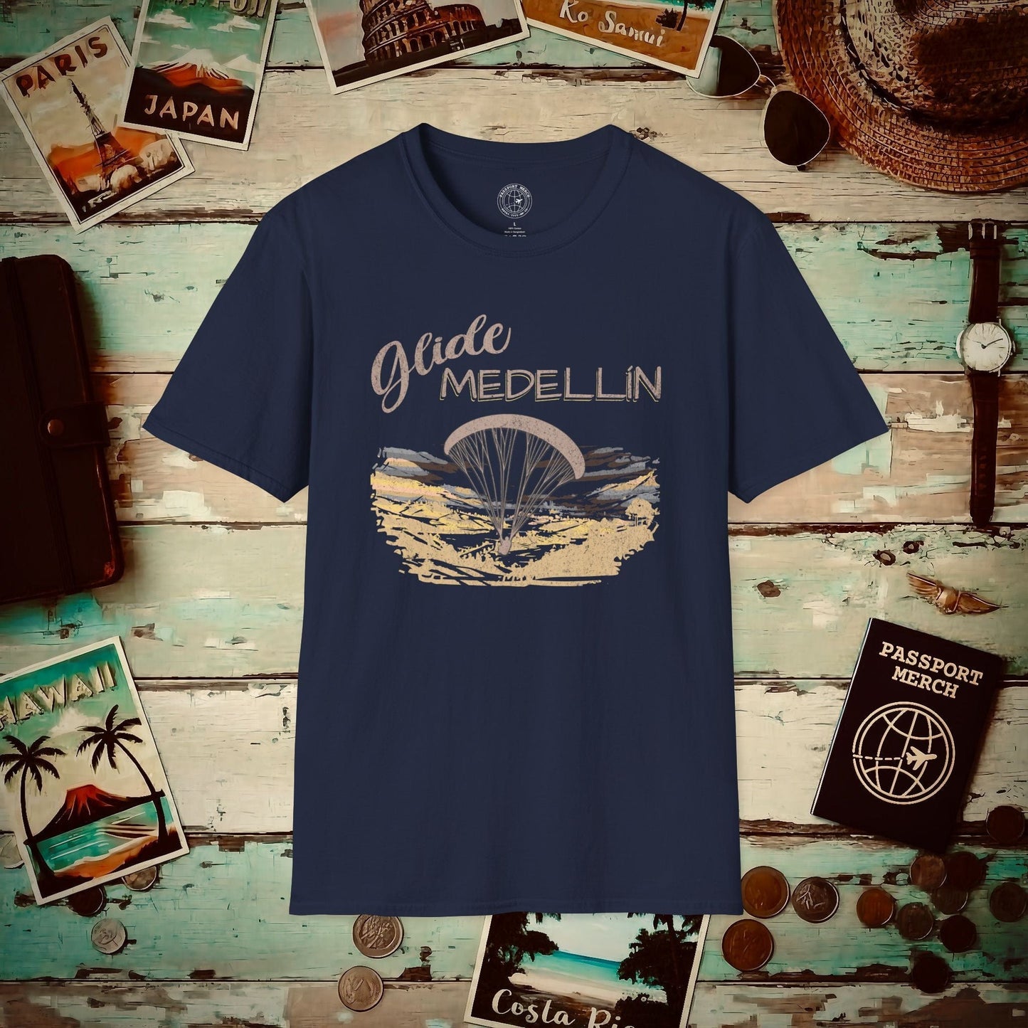 Glide Medellín, Columbia T-Shirt Navy / S