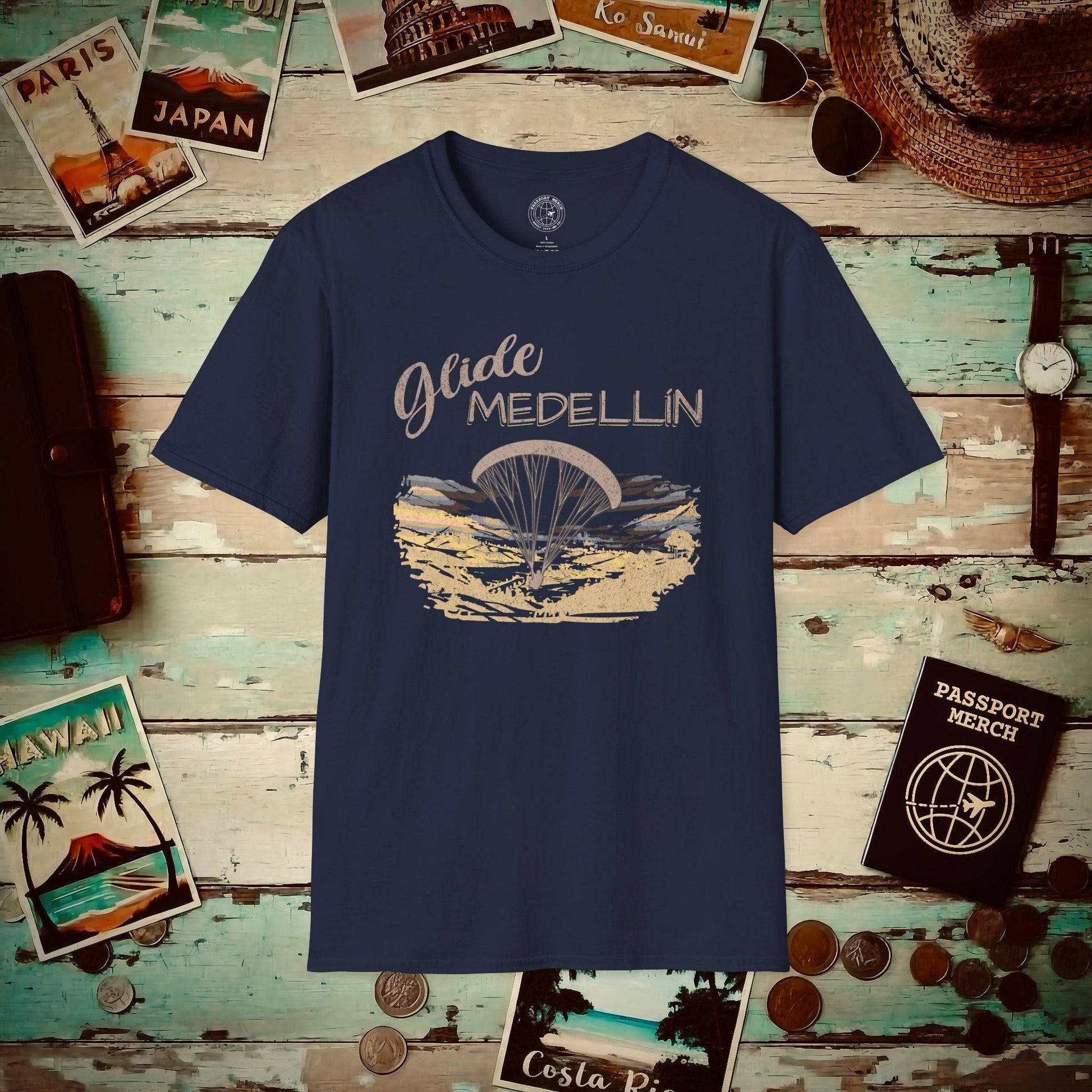 Glide Medellín, Columbia T-Shirt Navy / S