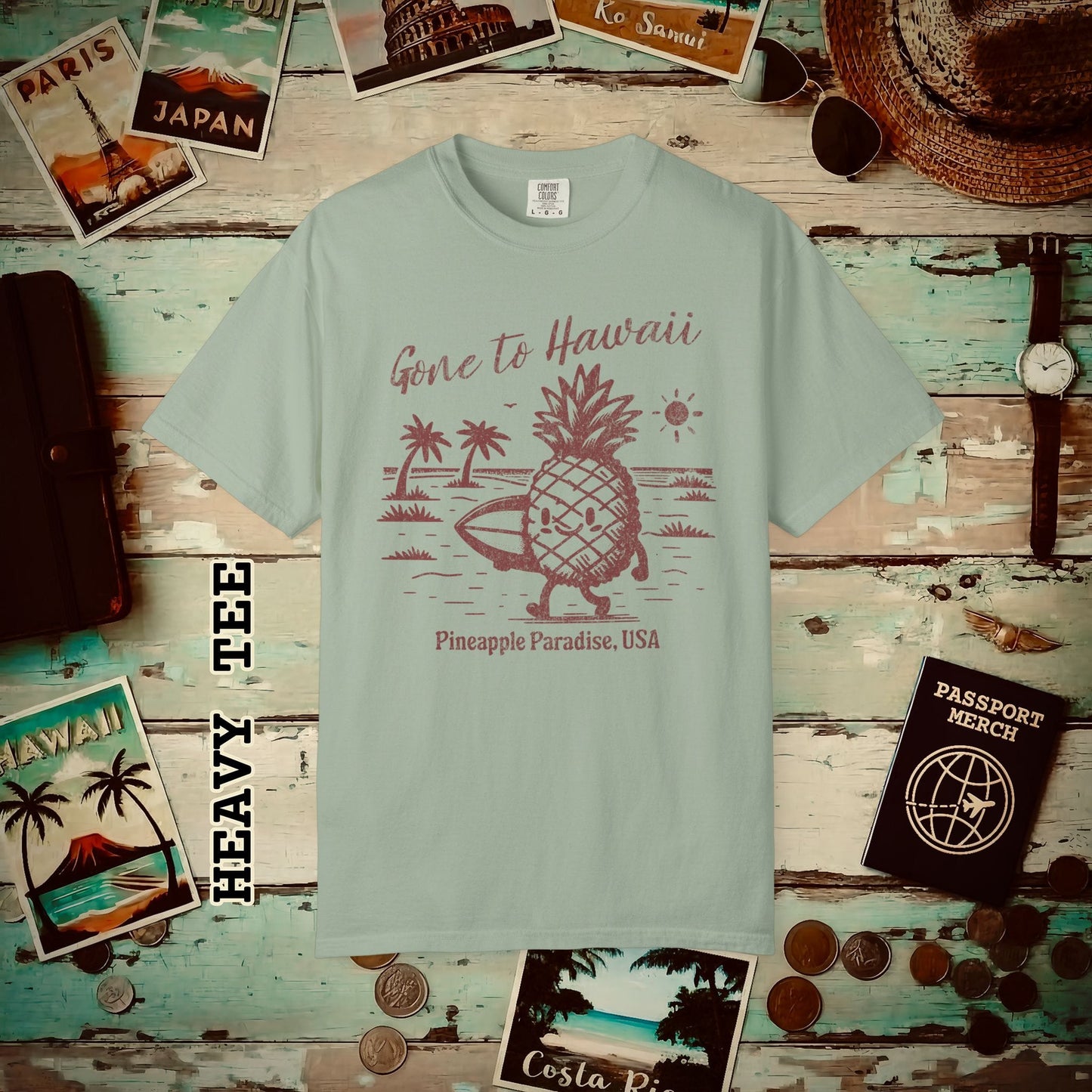 Gone to Hawaii, Pineapple Paradise Heavy Tee Bay / S