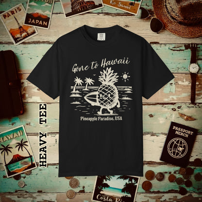 Gone to Hawaii, Pineapple Paradise Heavy Tee Black / S