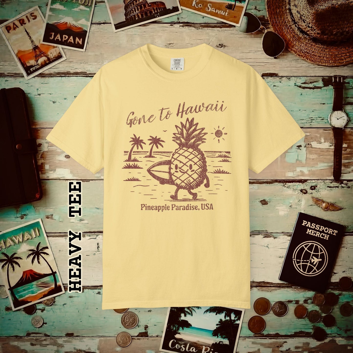 Gone to Hawaii, Pineapple Paradise Heavy Tee Butter / S