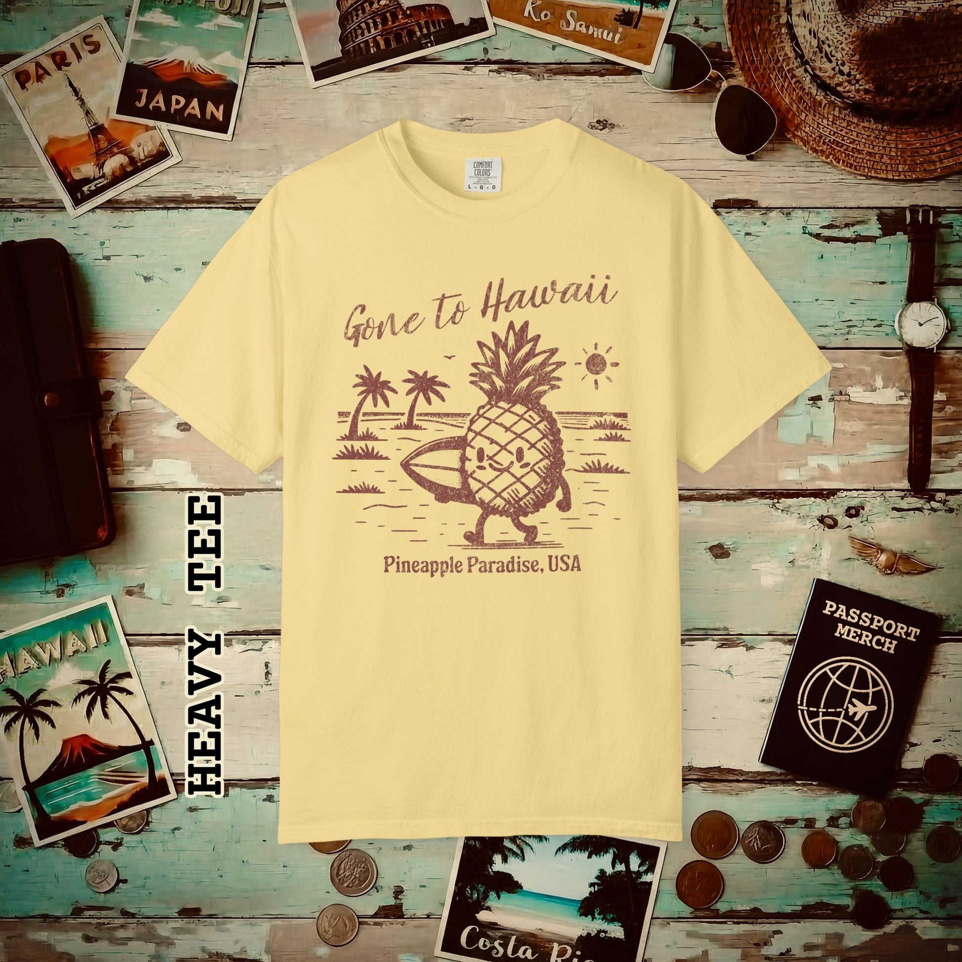 Gone to Hawaii, Pineapple Paradise Heavy Tee Butter / S