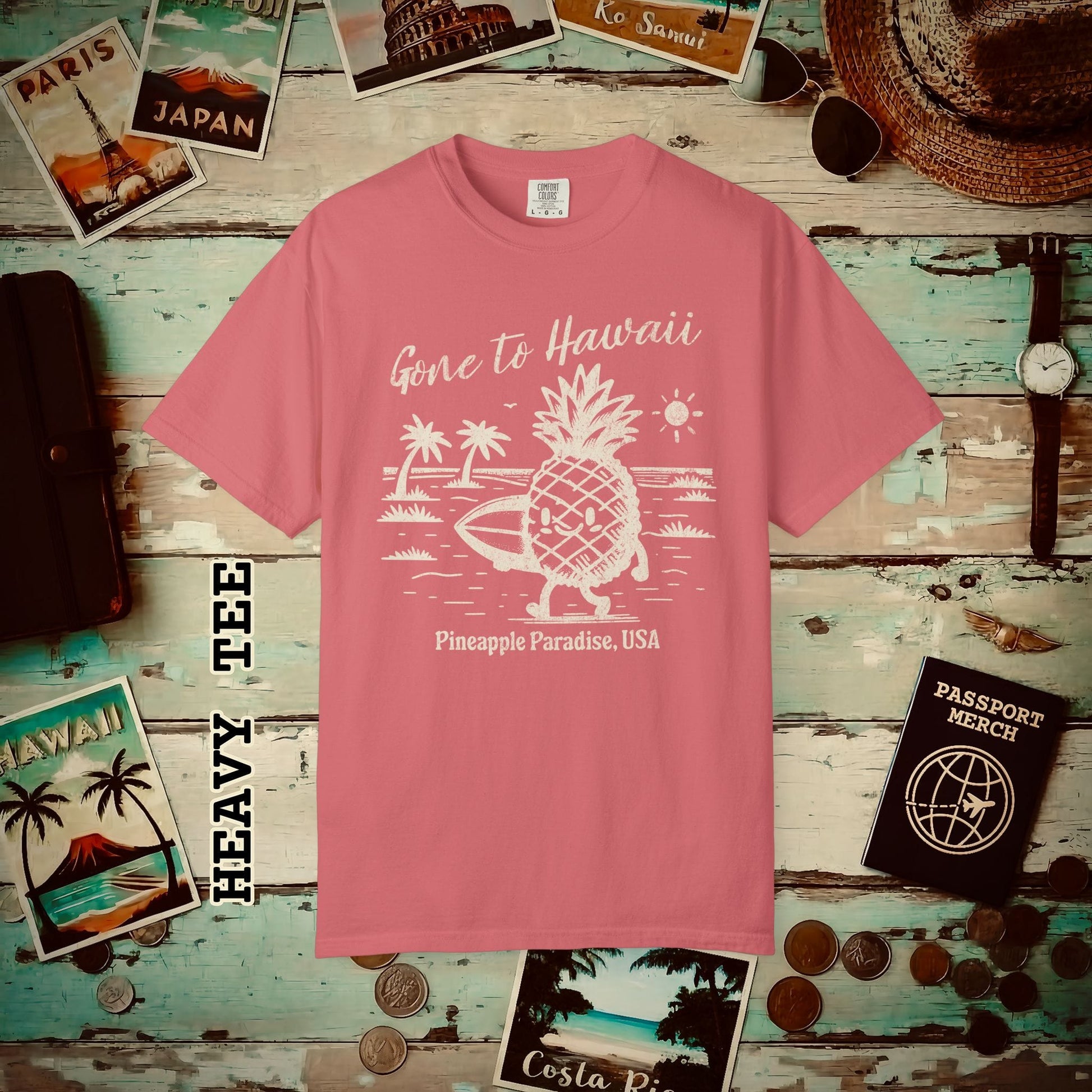 Gone to Hawaii, Pineapple Paradise Heavy Tee Watermelon / S