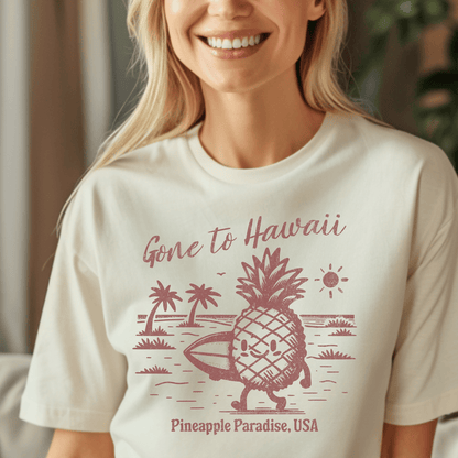 Gone to Hawaii, Pineapple Paradise T-Shirt Natural / S