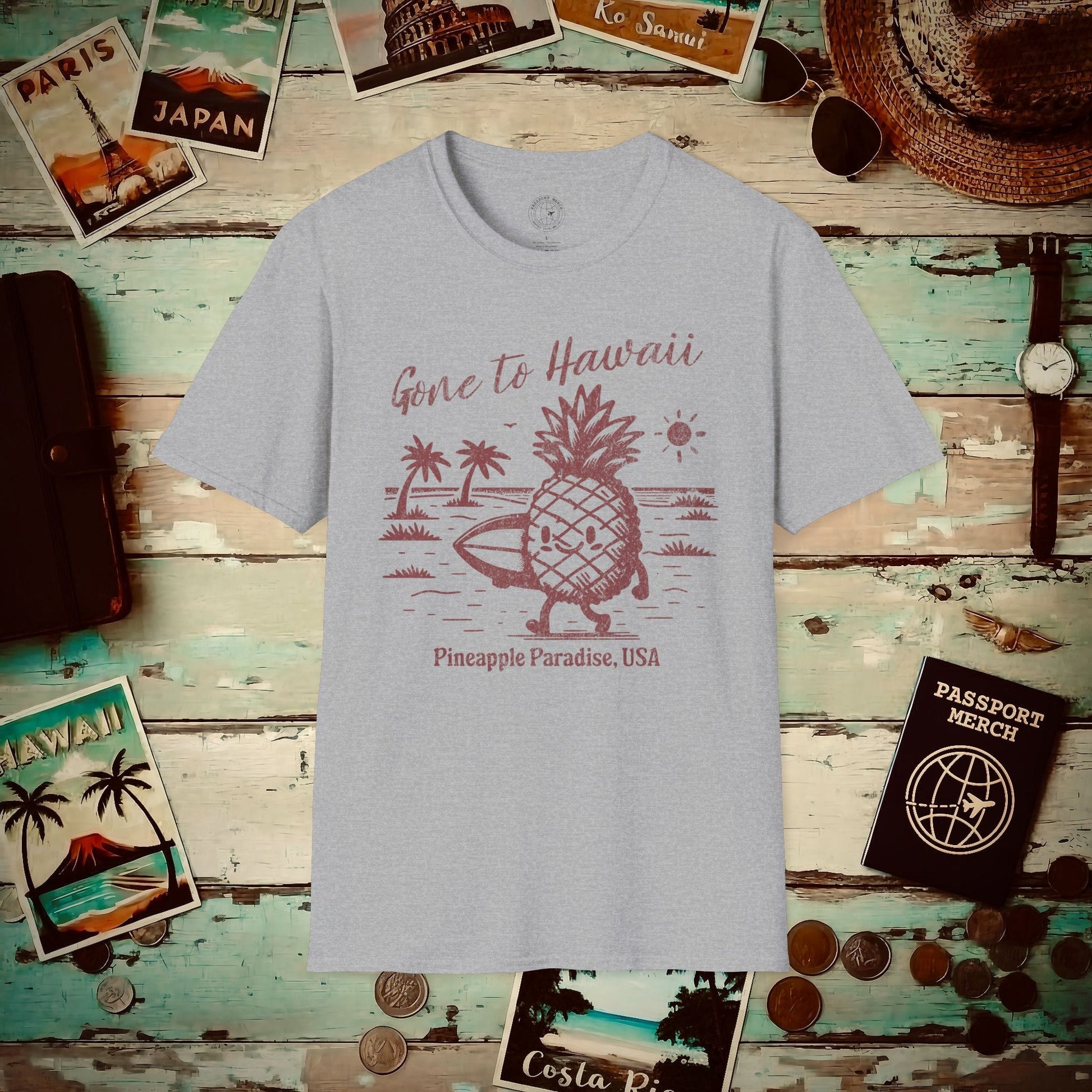 Gone to Hawaii, Pineapple Paradise T-Shirt Sport Grey / S
