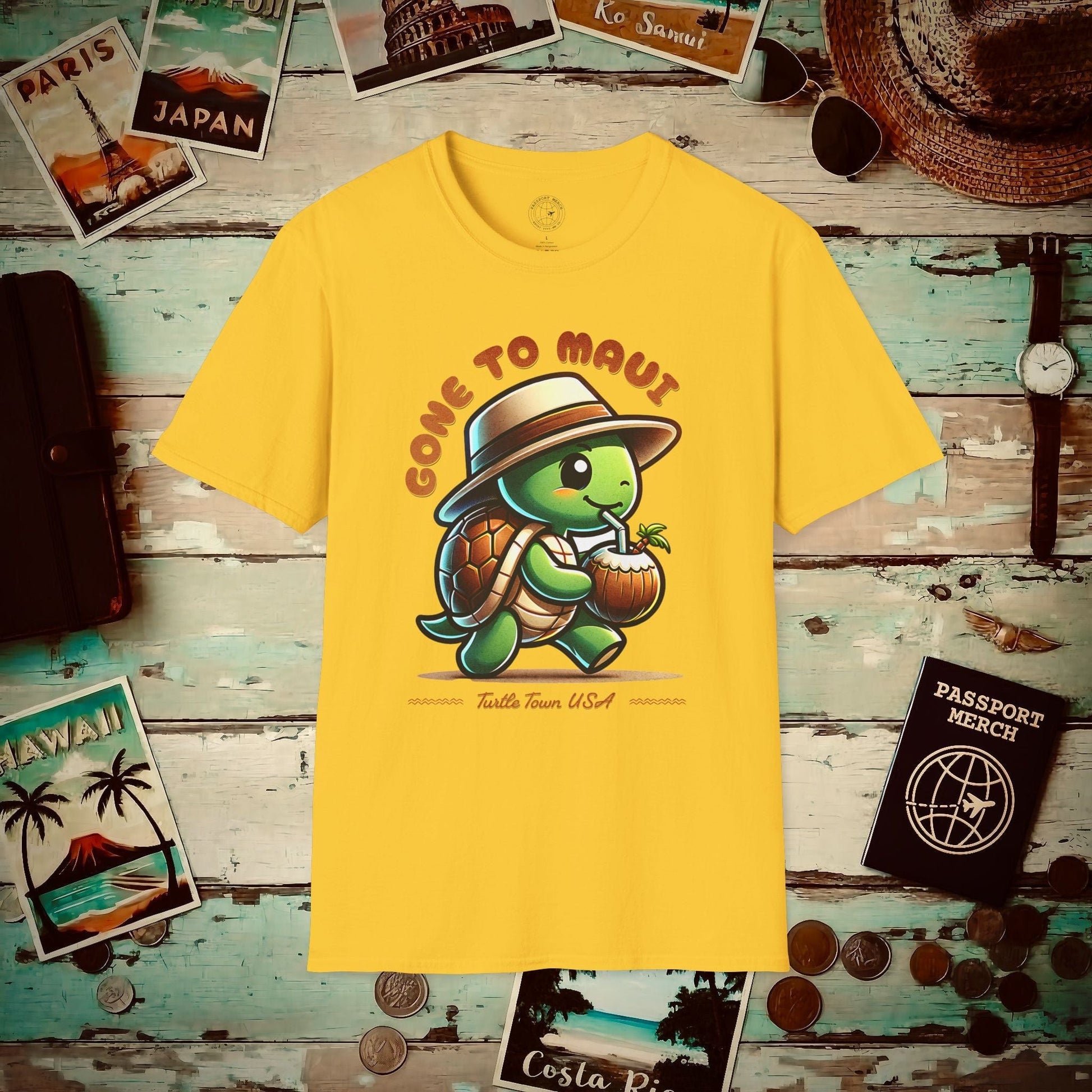 Gone to Maui, Turtle Town Hawaii T-Shirt Daisy / S