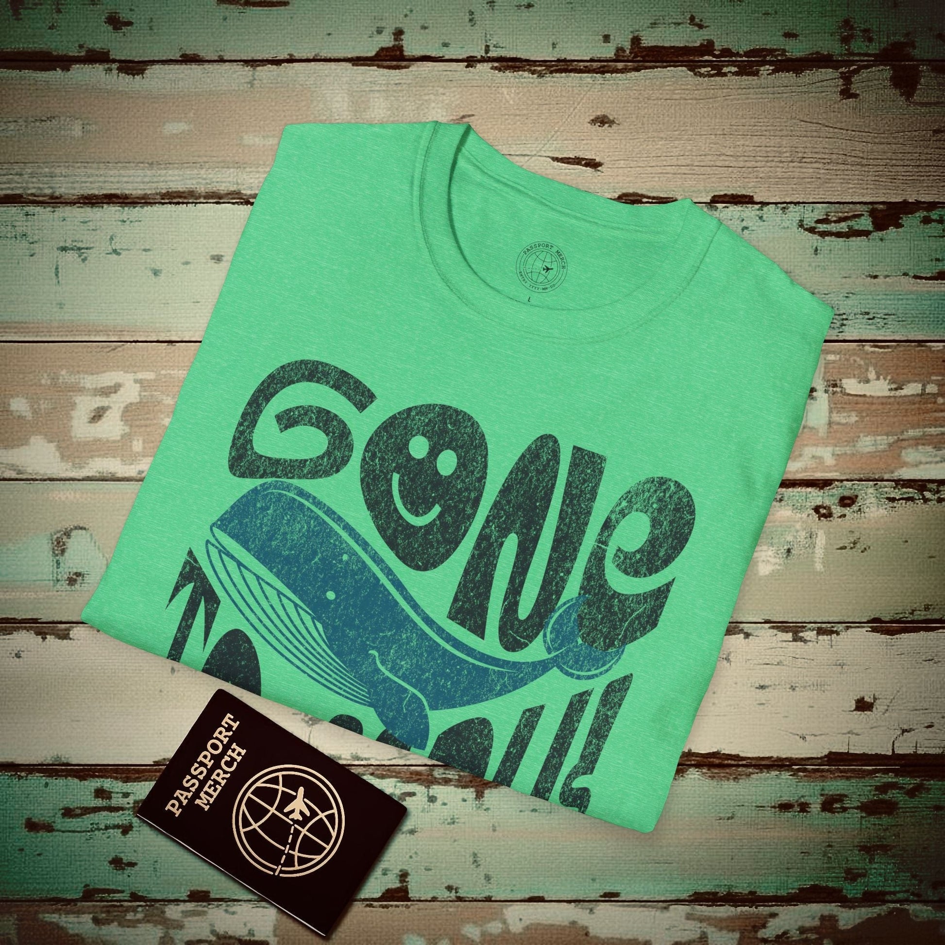 Gone to Maui, Whale Season, Hawaii T-Shirt Heather Irish Green / S