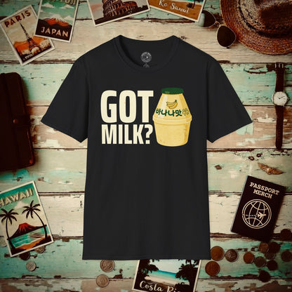 Got Milk? Korea T-Shirt Black / S