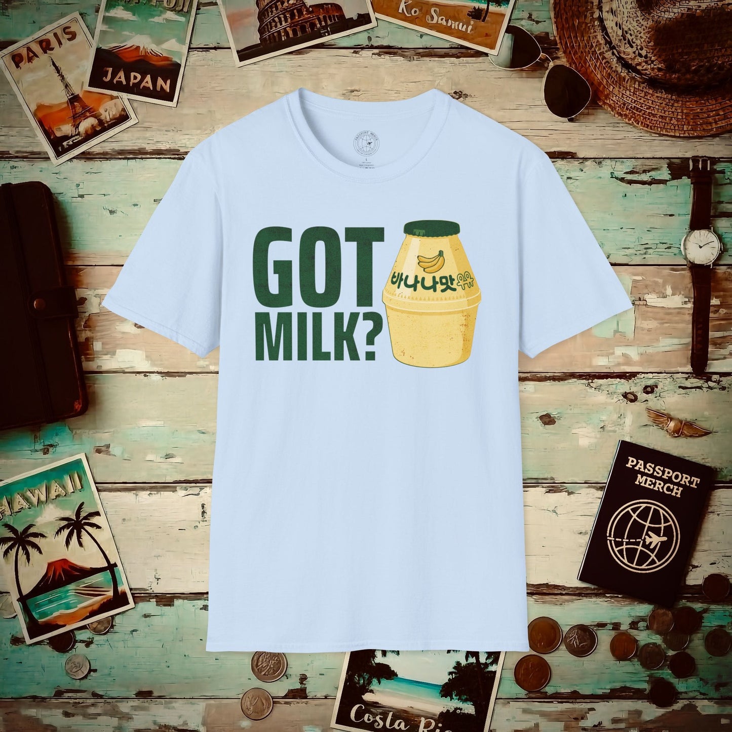 Got Milk? Korea T-Shirt Light Blue / S