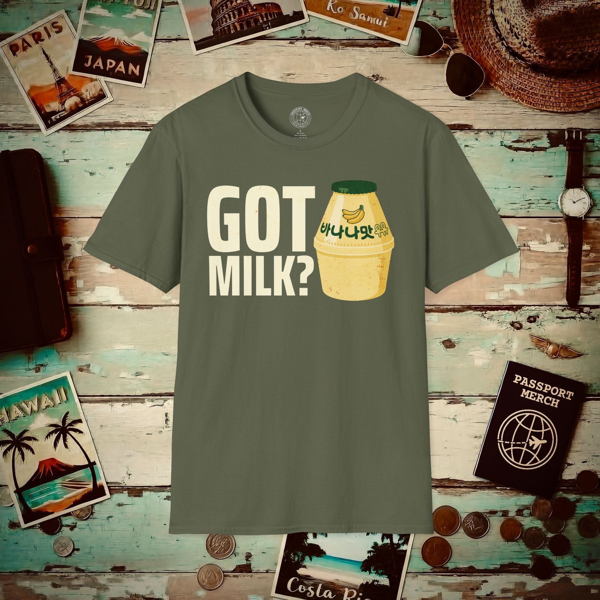 Got Milk? Korea T-Shirt Military Green / S