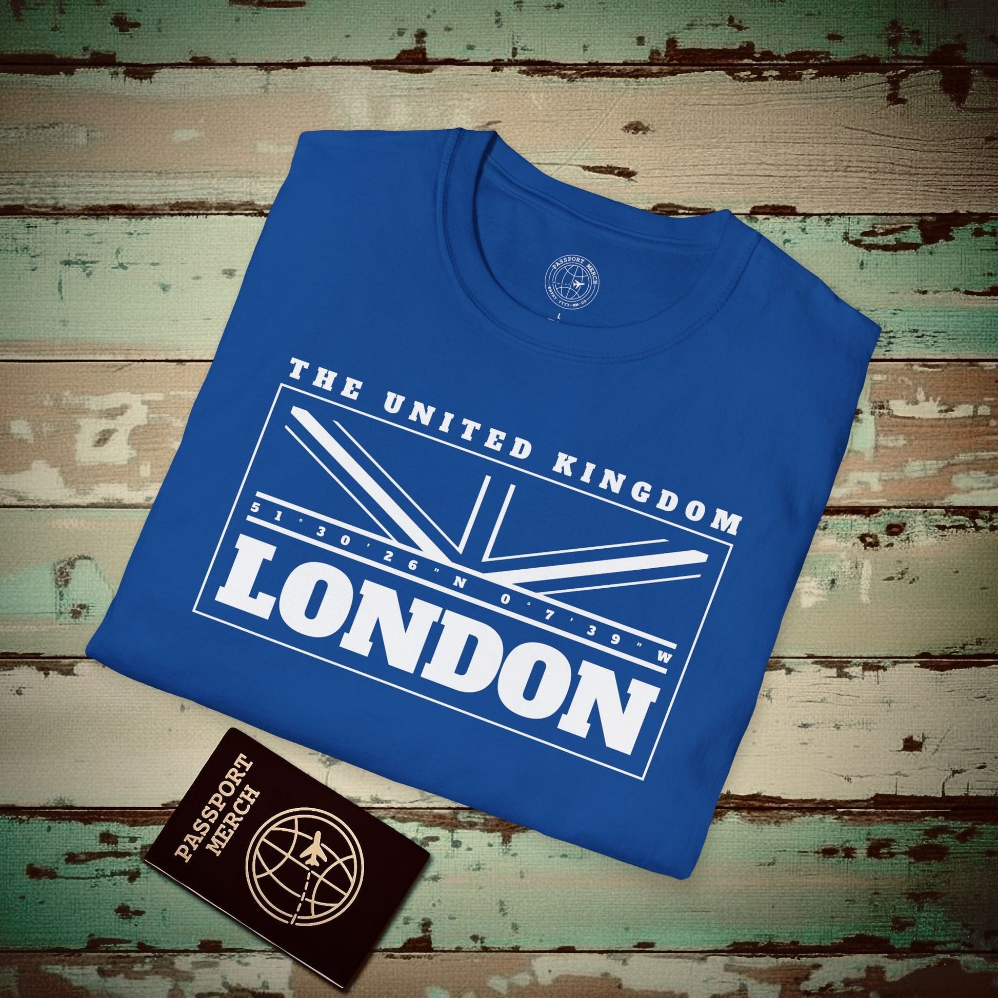 GPS Flag London England, UK T-Shirt Royal / S