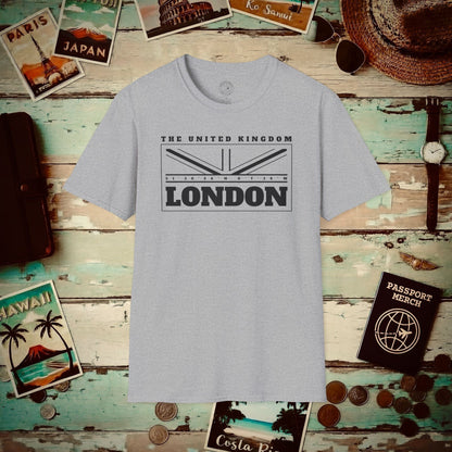 GPS Flag London England, UK T-Shirt Sport Grey / S