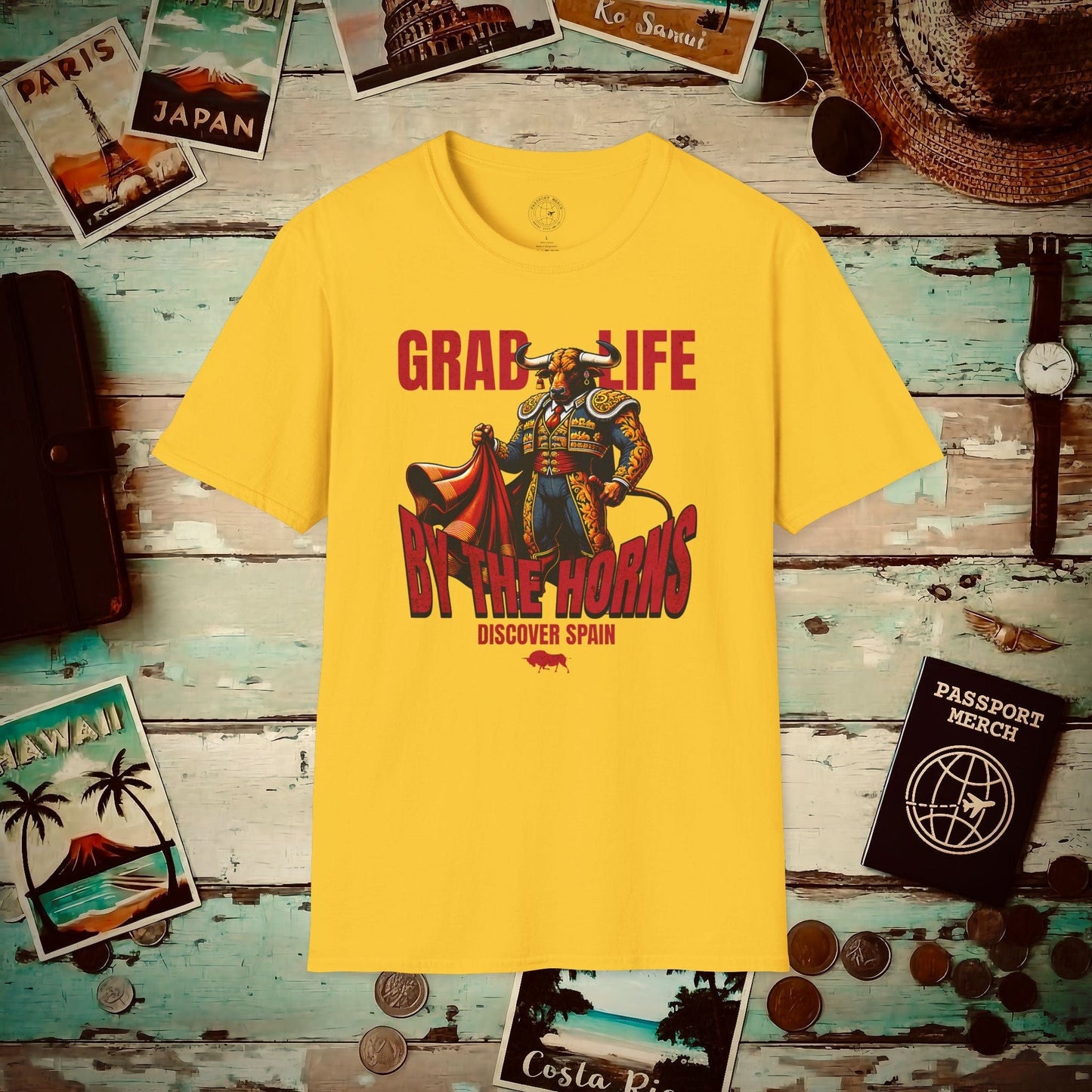 Grab Life By The Horns, Discover Spain T-Shirt Daisy / S