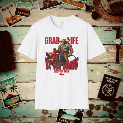 Grab Life By The Horns, Discover Spain T-Shirt White / S