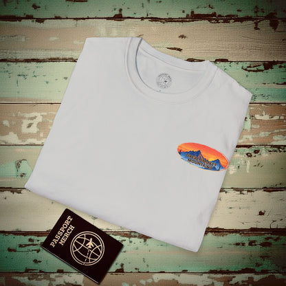 Great Smoky Mountains, Tennessee, Back Print T-Shirt Ice Grey / S