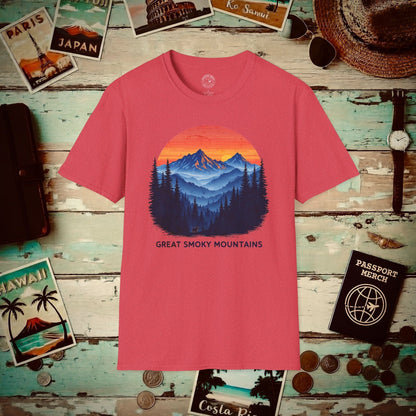 Great Smoky Mountains, Tennessee T-Shirt Heather Red / S