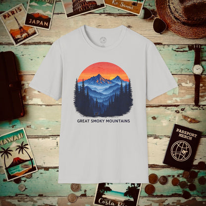 Great Smoky Mountains, Tennessee T-Shirt Ice Grey / S