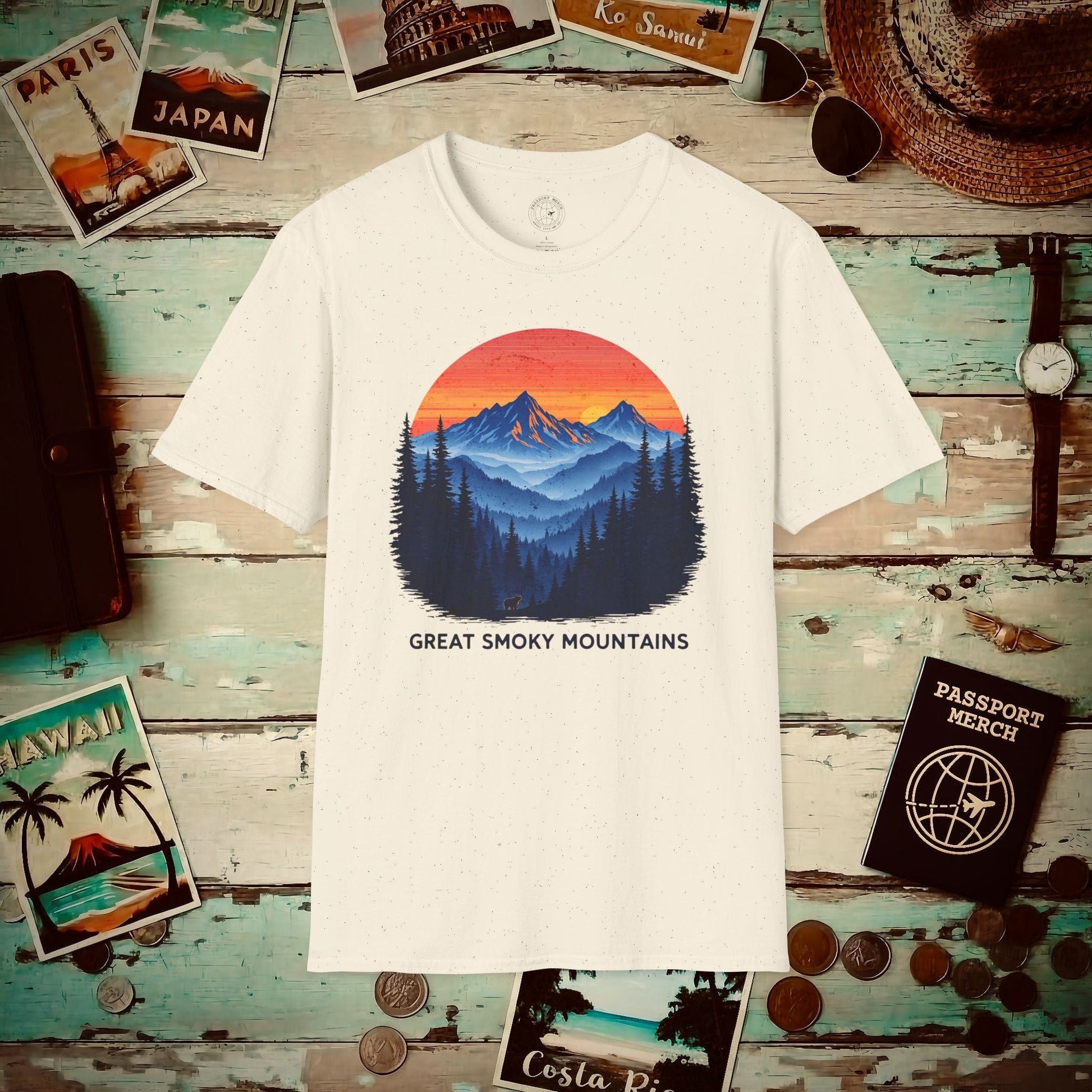 Great Smoky Mountains, Tennessee T-Shirt Natural / S