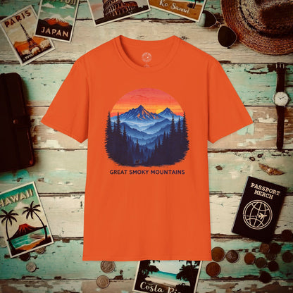 Great Smoky Mountains, Tennessee T-Shirt Orange / S