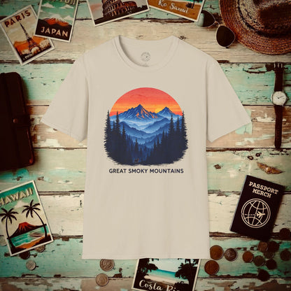 Great Smoky Mountains, Tennessee T-Shirt Sand / S