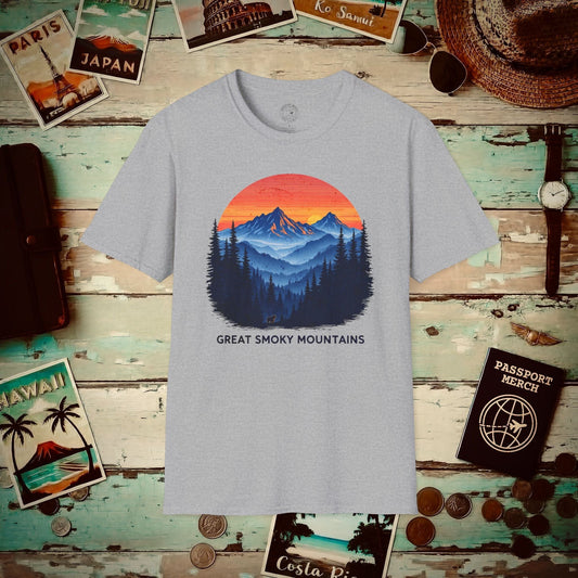 Great Smoky Mountains, Tennessee T-Shirt Sport Grey / S