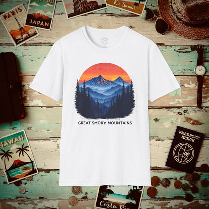 Great Smoky Mountains, Tennessee T-Shirt White / S
