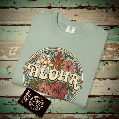 Groovy Flowers of Aloha, Hawaii Heavy Tee