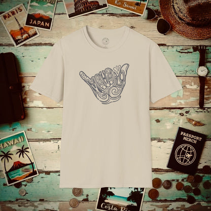 Groovy Vintage Mahalo Shaka, Hawaii T-Shirt Sand / S