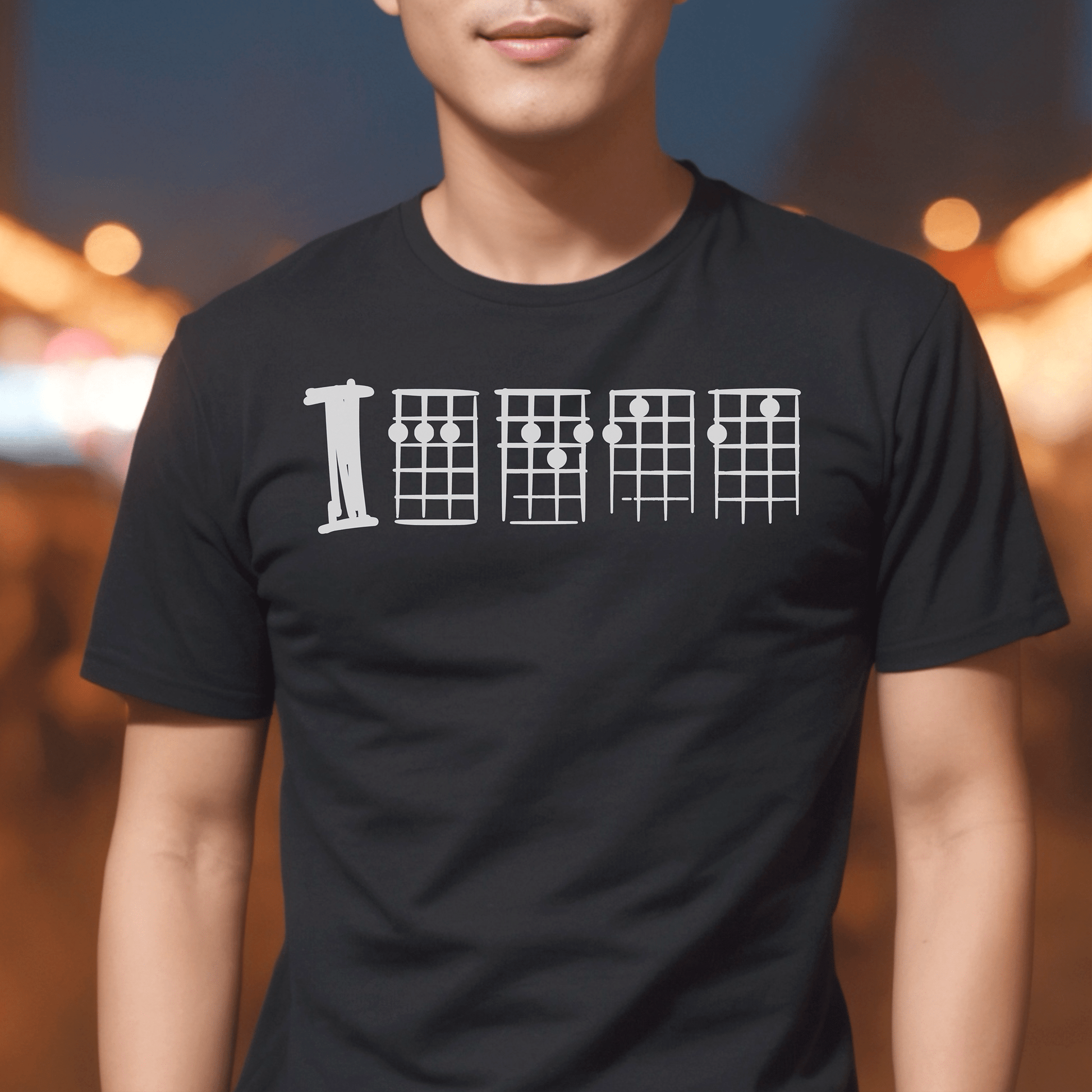 Grumpy Ukulele Chords, Hawaii T-Shirt Black / S