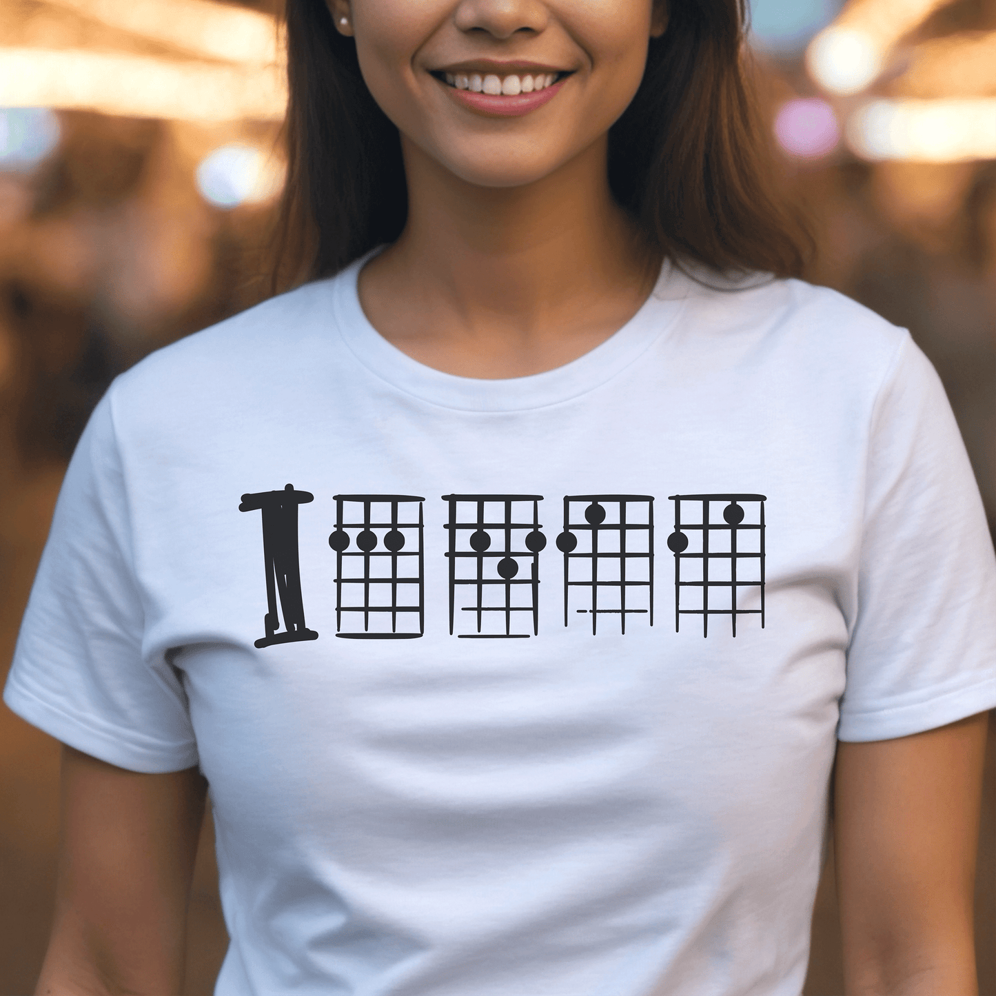 Grumpy Ukulele Chords, Hawaii T-Shirt White / S