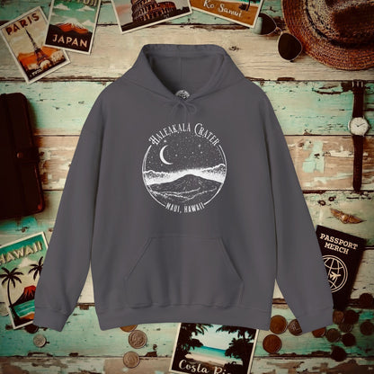 Haleakala After Dark, Maui, Hawaii Hoodie Charcoal / S