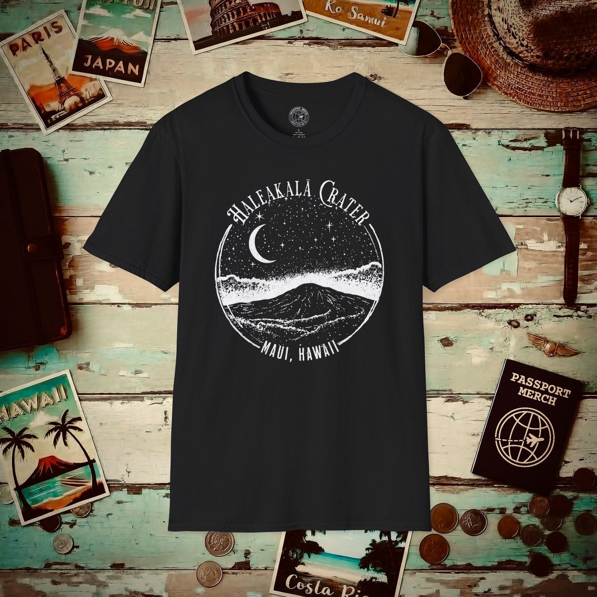 Haleakala After Dark, Maui, Hawaii T-Shirt Black / S