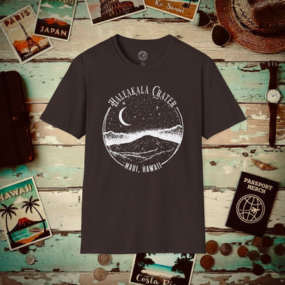 Haleakala After Dark, Maui, Hawaii T-Shirt Dark Chocolate / S