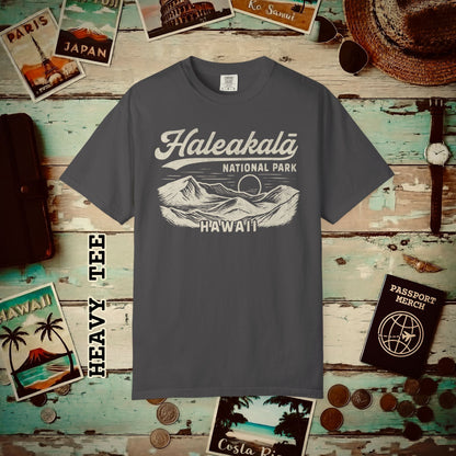 Haleakala National Park Vintage Monochrome, Hawaii Heavy Tee Graphite / S