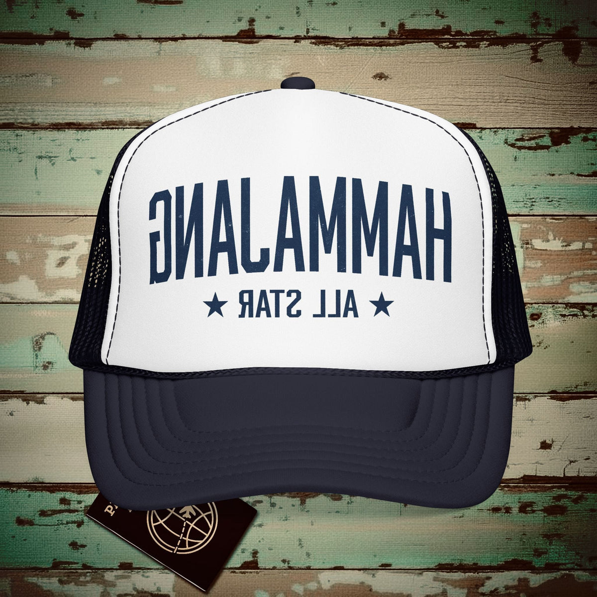 Hammajang All Star, Hawaii Trucker Hat Navy / White / Navy / One size